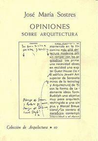 OPINIONES SOBRE ARQUITECTURA