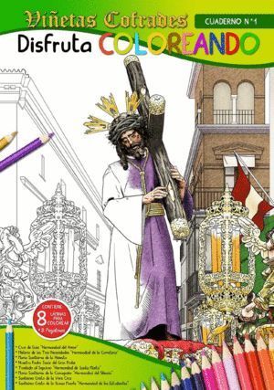 SEMANA SANTA. DISFRUTA COLOREANDO VIÑETAS COFRADES 1