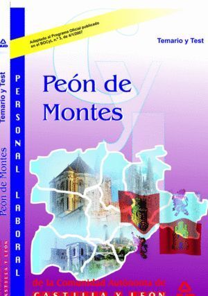 PEON DE MONTES.JUNTA DE CASTILLA Y LEON. TEMARIO Y TEST