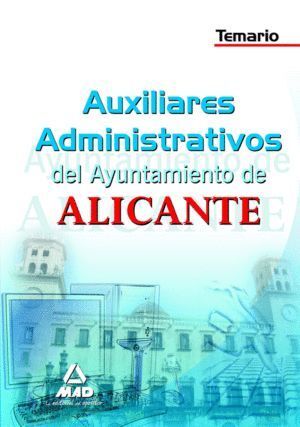 AUXILIARES ADMINISTRATIVOS, AYUNTAMIENTO DE ALICANTE. TEMARI
