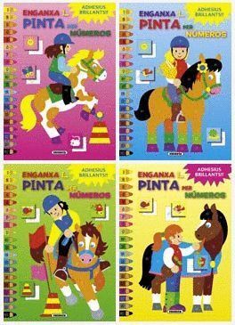 ENGANXA I PINTA PER NUMEROS (4 TITOLS)