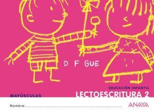 LECTOESCRITURA 2 MAYUSCULAS 12 QUE IDEA           ANALEN04EI