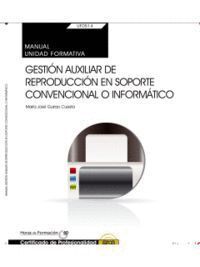 MANUAL. GESTION AUXILIAR DE REPRODUCCION EN SOPORTE CONVENCI