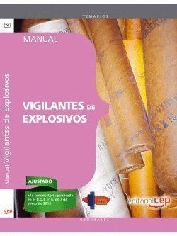 MANUAL. VIGILANTES DE EXPLOSIVOS