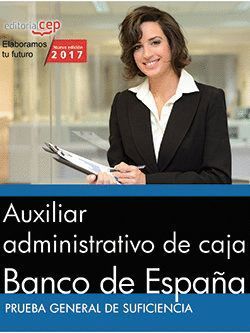 AUXILIAR ADMINISTRATIVO DE CAJA. BANCO DE ESPAÑA. PRUEBA GEN