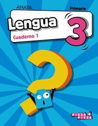 CUADERNO LENGUA 1 3ºEP 18 AND/ARAG/CAN/CAN/BAL.PIEZA