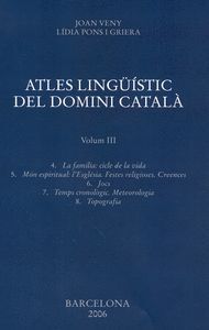 ATLES LINGÜISTIC DEL DOMINI CATAL VOL.III