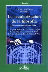 SECULARIZACION DE LA FILOSOFIA