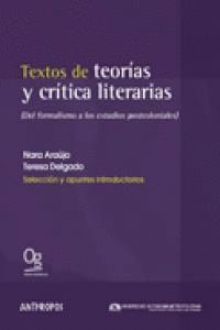 TEXTOS DE TEORIAS Y CRITICA LITERARIAS