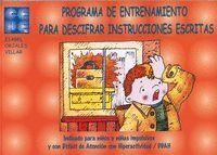 PROGRAMA ENTRENAMIENTO DESCIFRAR INSTRUC.ESCRITAS