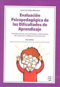EVALUACION PSICOPEDAGOGICA DIFICULTADES APRENDIZAJE VOL.I