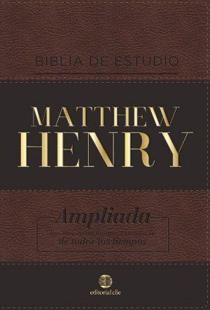 BIBLIA DE ESTUDIO MATTHEW HENRY  (LEATHERSOFT CLASICA-SIN IN