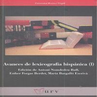 AVANCES DE LEXICOGRAFIA HISPANICA I