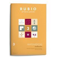 CUADERNO MATEMATICAS 3 RUBIO EVOLUCION FRACCIONES CONCEPTOS