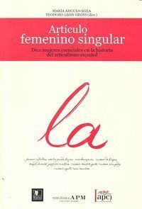 ARTICULO FEMENINO SINGULAR