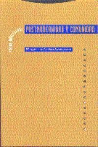 POSTMODERNIDAD Y COMUNIDAD 2ª