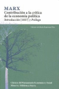 CONTRIBUCION A LA CRITICA DE LA ECONOMIA POLITICIA