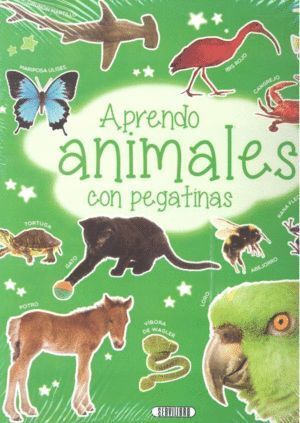 APRENDO ANIMALES CON PEGATINAS 4 TITULOS