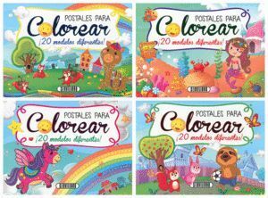 POSTALES PARA COLOREAR