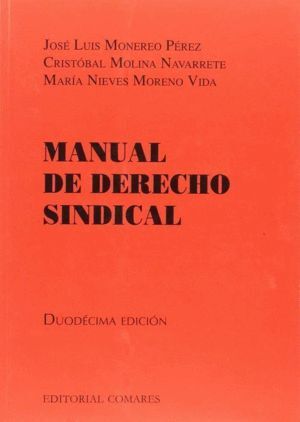 MANUAL DE DERECHO SINDICAL 12ªED