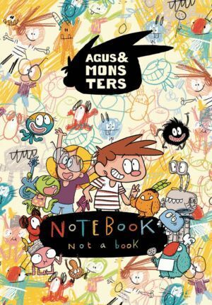 LIBRETA 1/4 C/GOMA LISA - AGUS & MONSTERS
