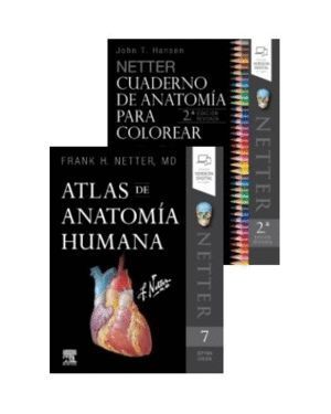 PACK ATLAS ANATOMIA HUMANA Y CUADERNO ANATOMIA PARA COLOREA