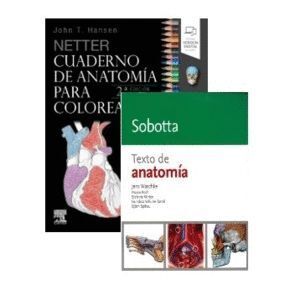 PACK CUADERNO ANATOMIA PARA COLOREAR Y SOBOTTA TEXTO ANATOM