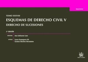 TOMO XXXVIII ESQUEMAS DE DERECHO CIVIL V DERECHO DE SUCESION