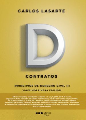 PRINCIPIOS DE DERECHO CIVIL III CONTRATOS 2019