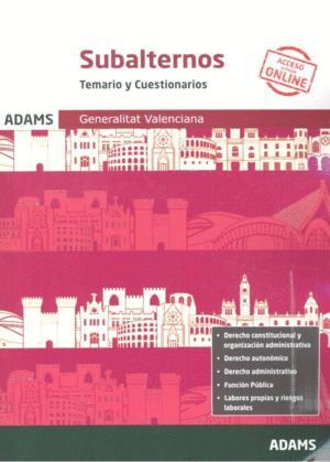 TEMARIO Y CUESTIONARIOS SUBALTERNOS DE LA GENERALITAT VALENC