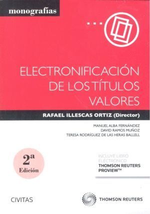 ELECTRONIFICACION DE LOS TITULOS VALORES PAPEL + E-BOOK