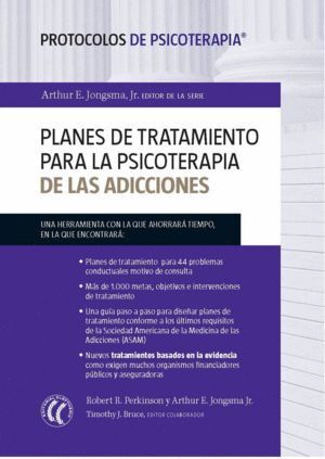 PLANES DE TRATAMIENTO PARA PSICOTERAPIA DE LAS ADICCIONES