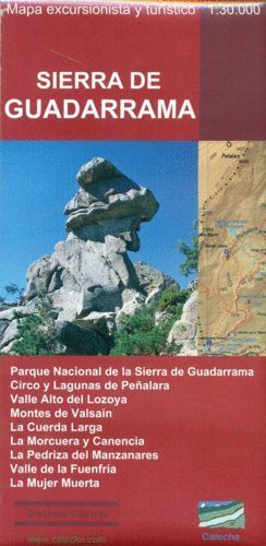 SIERRA DE GUADARRAMA.MAPA EXCURSIONISTA Y TURISTICO