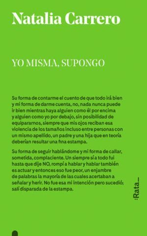 YO MISMA SUPONGO