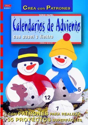 CALENDARIOS ADVIENTO CON PAPEL Y FIELTRO