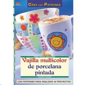 VAJILLA MULTICOLOR DE PORCELANA PINTADA