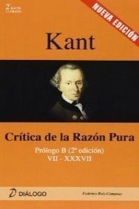 KANT CRITICA DE LA RAZON PURA