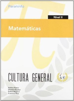 MATEMATICAS NIVEL II CULTURA GENERAL