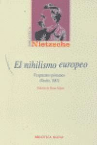 NIHILISMO EUROPEO,EL