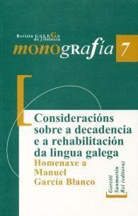 CONSIDERACIONS SOBRE A DECADENCIA E A REHABILITACION DA LING