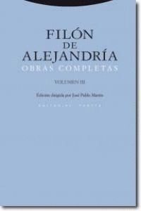 FILON DE ALEJANDRIA OBRAS COMPLETAS III