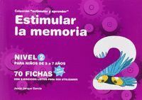 ESTIMULAR LA MEMORIA NIVEL 2 COLOR   ESTIMULAR Y APRENDER