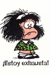 MAFALDA ESTOY EXHAUSTA CUADERNO GRANDE