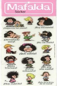 PACK STICKERS MAFALDA 1 (6 COPIAS)