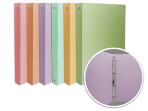 CARPETA 4 ANILLAS 20MM A4 PP LILA PASTEL