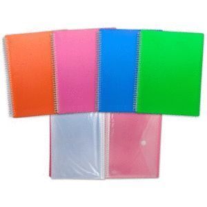 CARPETA A4 ESPIRAL 30 FUNDAS NARANJA OFFICECLUB