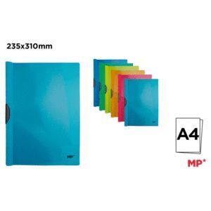 CARPETA CON CLIP A4 COLOR AZUL MP