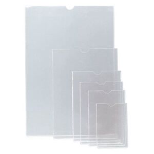 FUNDA Fº PVC TRANSPARENTE CON UÑERO 100 MIC CAJA 100 UNIDADES