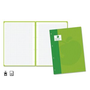RECAMBIO GOLDEN A4 5X5 80H 90GR VERDE