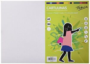 CARTULINA A3 180GR BLANCA PAQUETE 50 UNIDADES